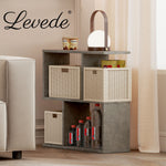 Levede Narrow Side Table Slim End Sofa Table Living Room Storage Modern