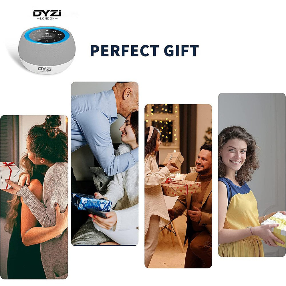 Dyzi Rgb Night Light With White Noise For Baby Toddler Adult Therapy