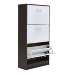 Wooden Shoe Rack Drawer, 3 Layer Dump Shoes Shelves