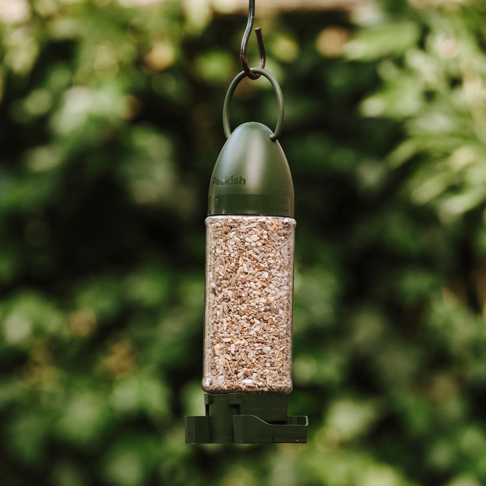 Complete Seed Mix Filled Feeder, 400g Pre-filled 12-seed Mix | 400g | Green