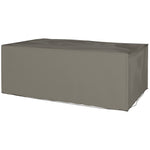 Uv Rain Protective Cover For Garden Patio Wicker Rattan | Large | Grey