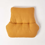 Cotton Back Support Thick Lumbar Cushion | Mustard
