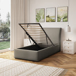 Bethany Fabric Ottoman Bed Frame | Single | Light Brown