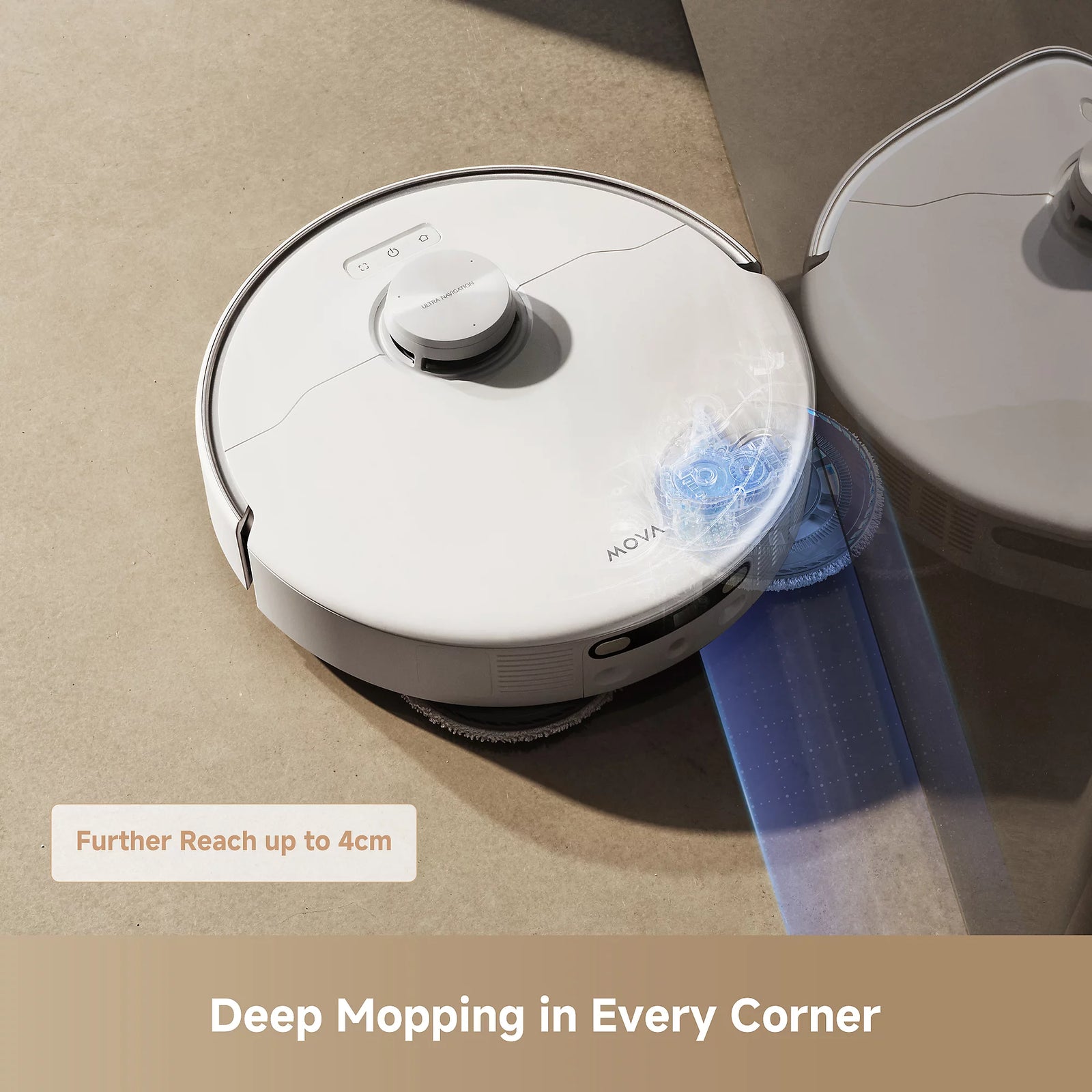 MOVA P50 Pro Ultra Robot Vacuum And Mop, 19000pa - White