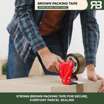 Brown Packing Tape 48mm X 66m Strong Parcel Box Tape | 24 Rolls | Brown