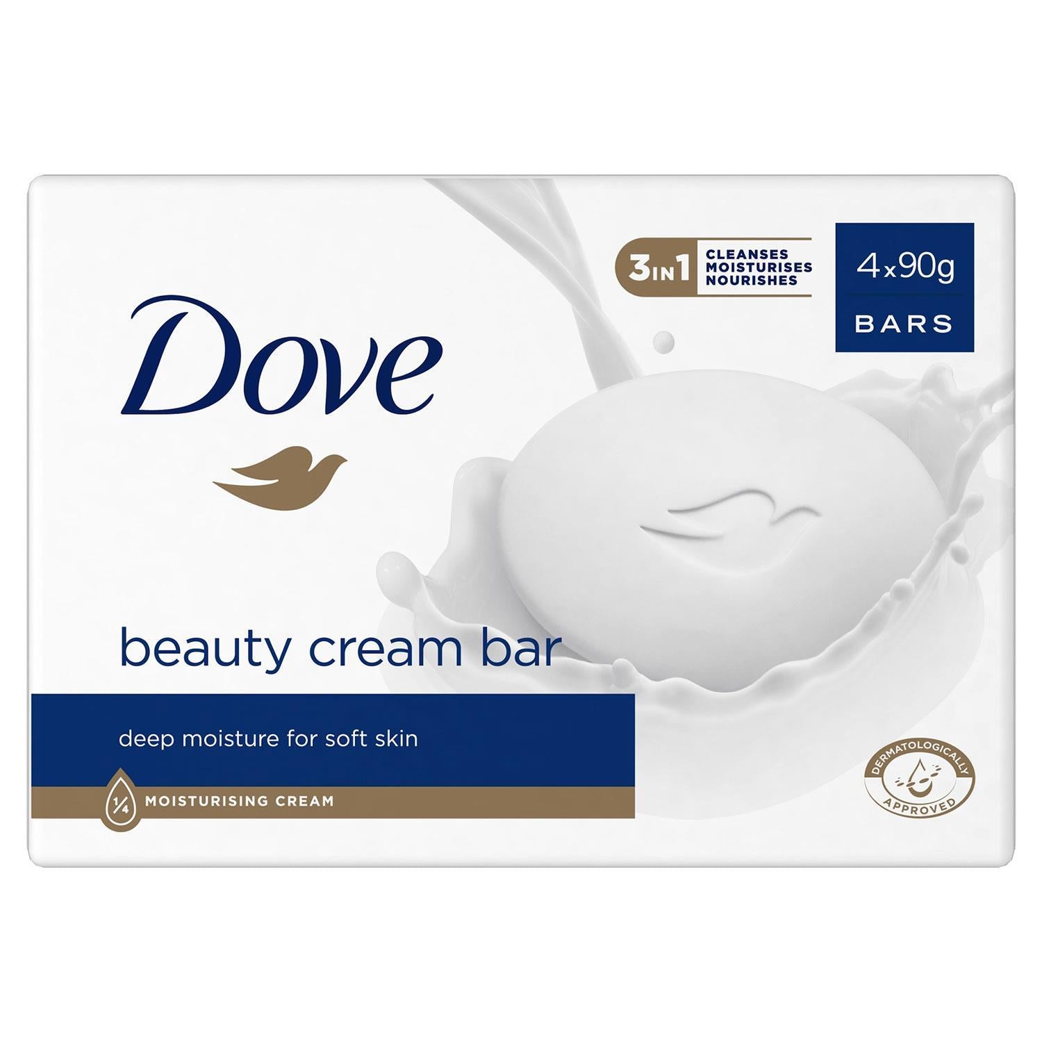 Original Beauty Cream Bar Deep Moisture For Soft And Smooth Skin 4x90g, 6pk