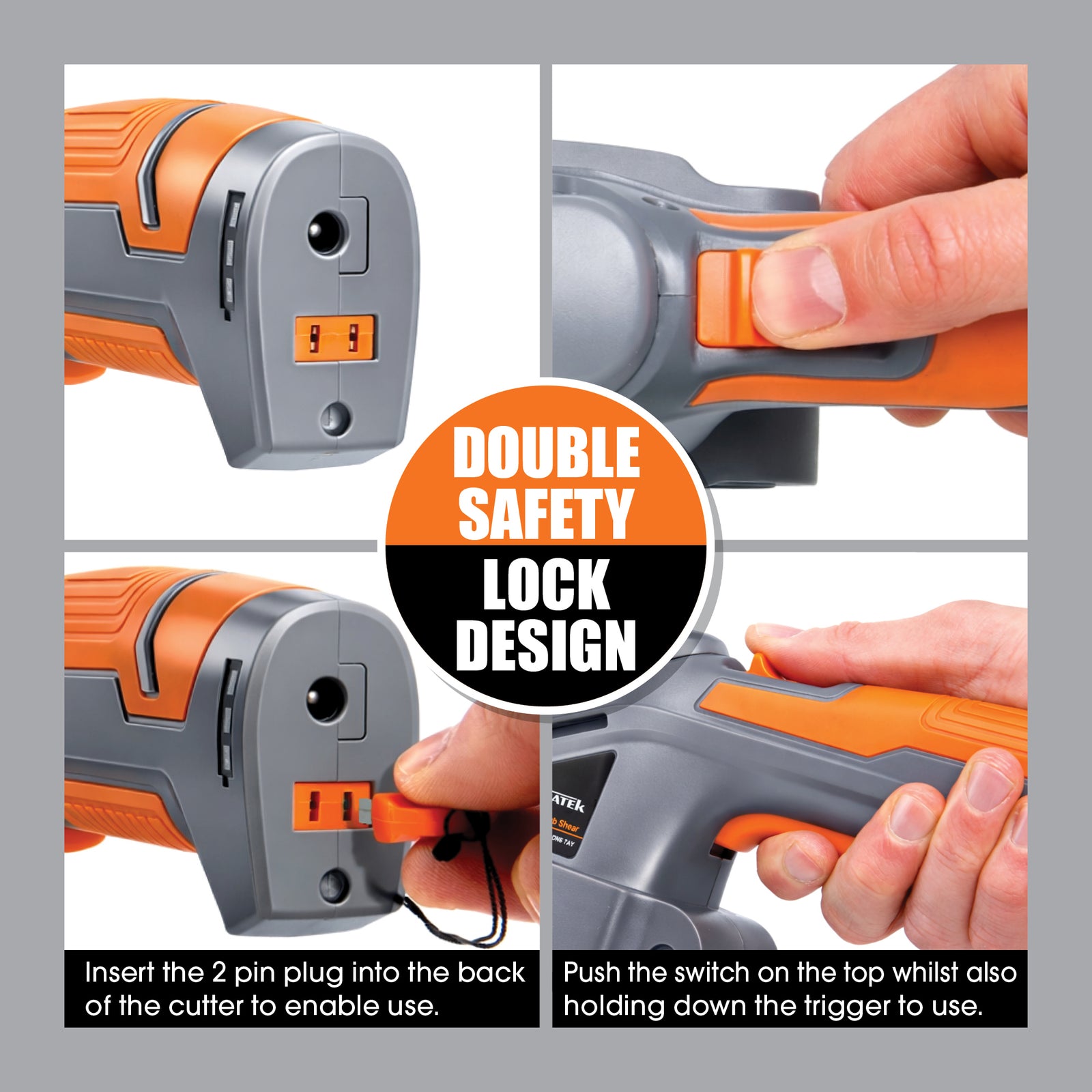 Hand Held Cordless Hedge Trimmer 2 In 1 Topiary Shears Li Ion Battery 7.2v