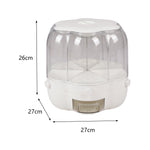 6-gird Round Cereal Dispenser Organizer For Kitchen