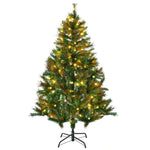 5ft Pre-lit Christmas Tree Artificial Spruce Holiday Décor W/ Metal | 5ft | Green