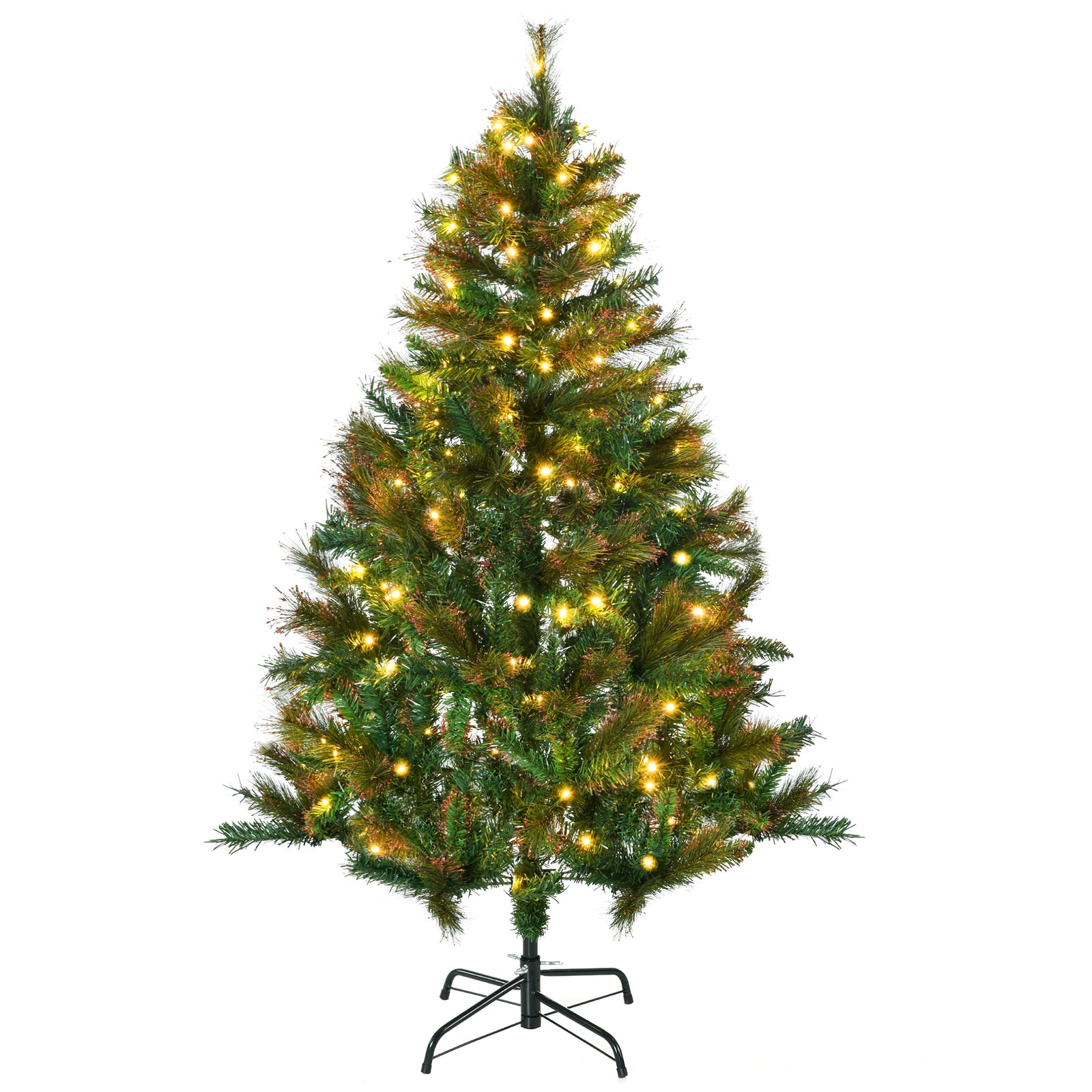 5ft Pre-lit Christmas Tree Artificial Spruce Holiday Décor W/ Metal | 5ft | Green