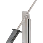 Silicone Toilet Brush, Floor Or Self-adhesive Slim Chrome Flat Collection