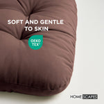 Luxury Garden Round Egg Chair Swing Cushion, 80 X 120 Cm | One Size | Brown