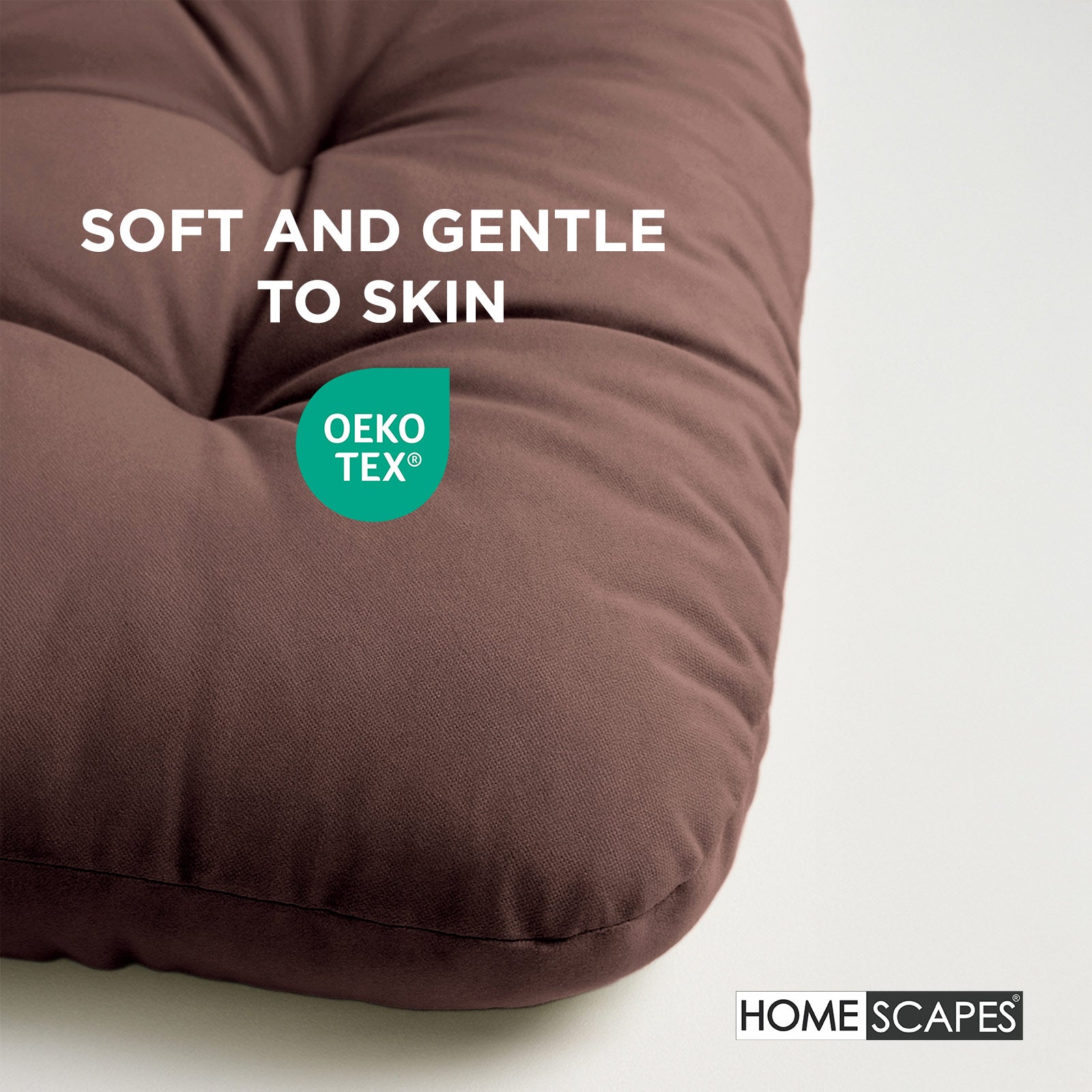 Luxury Garden Round Egg Chair Swing Cushion, 80 X 120 Cm | One Size | Brown