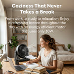 Air Pro 10'' Desk Fan Turbo Air Circulator 3 Speeds Quiet Airflow