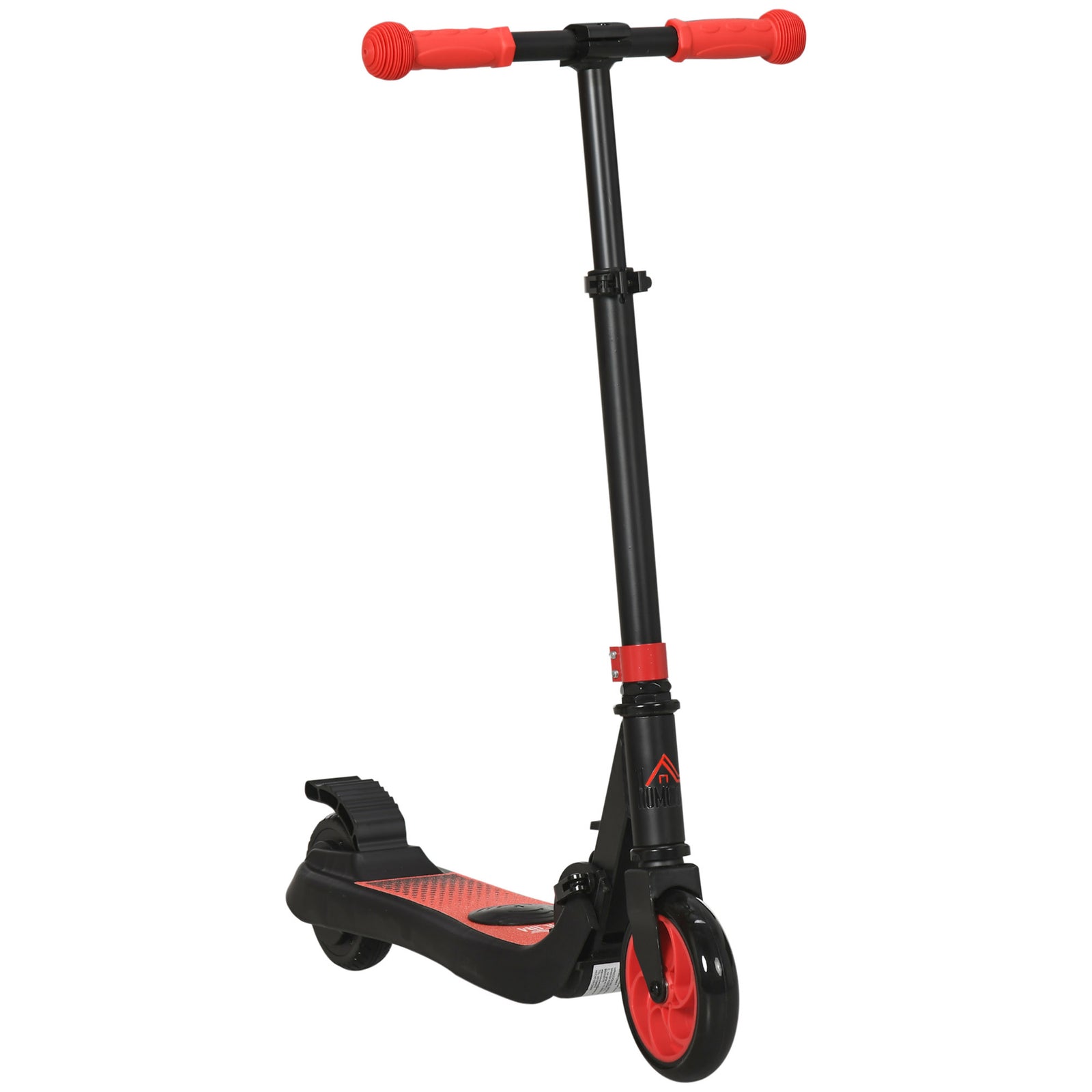 Folding Electric Scooter With Rear Wheel Brake | Red