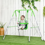 Nursery Swing With Safety Seat Belt, Support Back For Indoor Outdoor