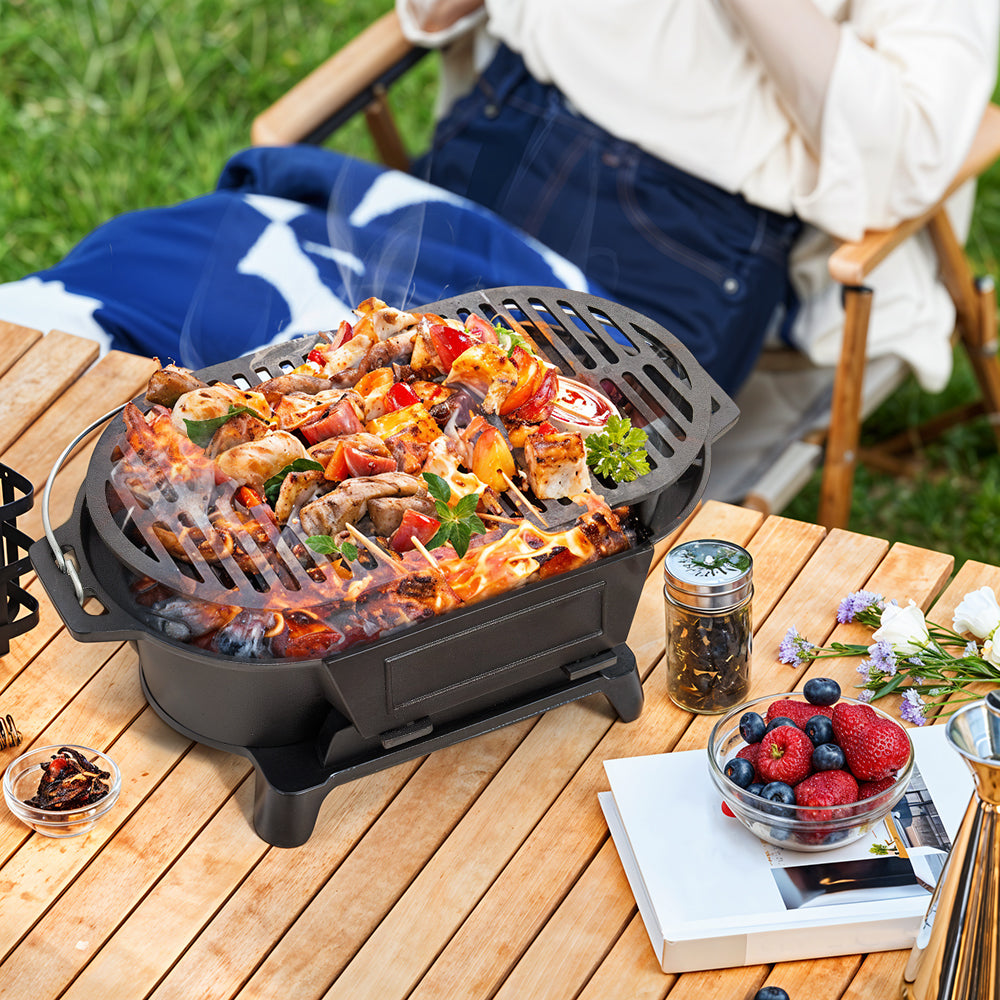Cast Iron Grill With Handle