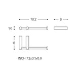Toilet Roll Holder, Logic Collection | Mustard