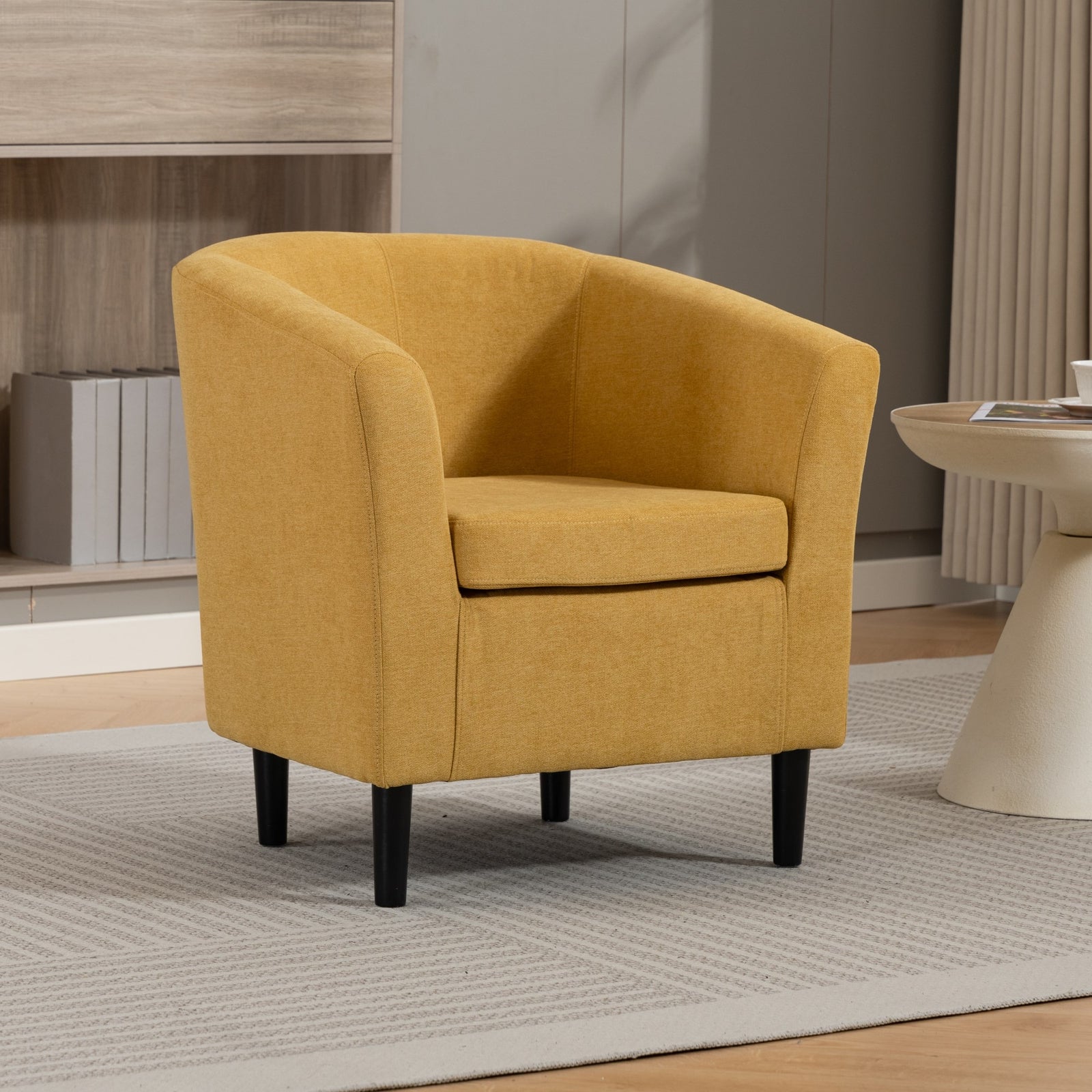 Beulah Fabric Accent Chair | Yellow