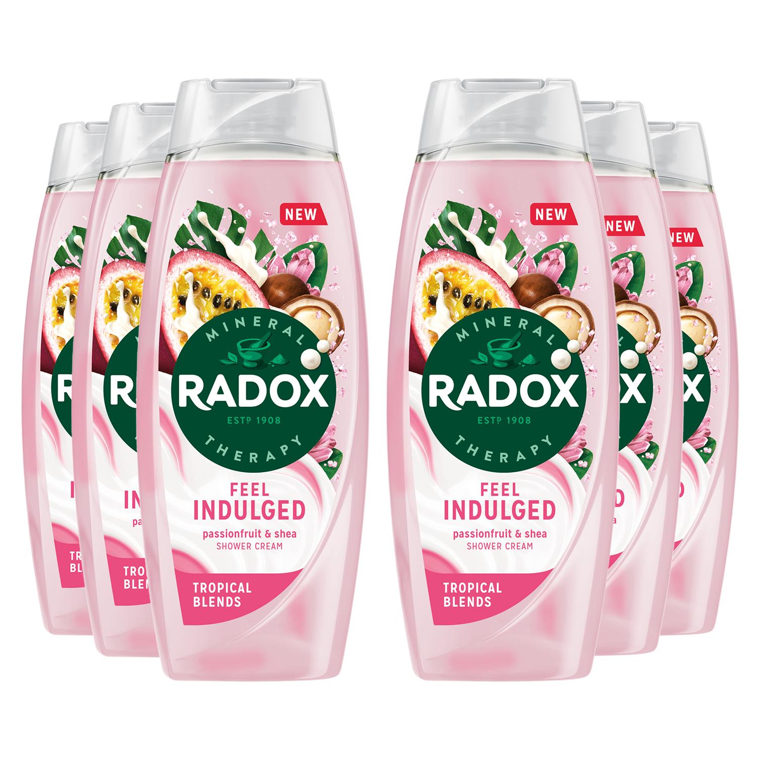 Mineral Therapy Feel Indulged Shower Cream Passion Fruit & Sea, 450ml 6pk | 6