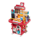 Children Pretend Kitchen Playset 83pcs Toy Accessory Set | Red
