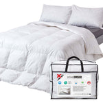Goose Feather And Down 2.5 Tog  Summer Duvet | Double | White