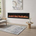 80/100-inch Electric Fireplace Heater,900w/1800w With Remote Control And 12 Flame Colors | Extra Large