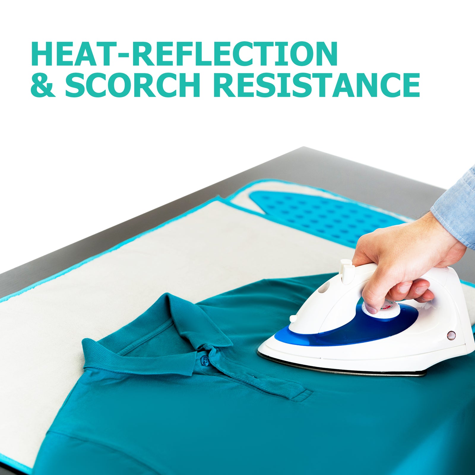 Travel Iron Mat With Silicone Iron Rest Pad