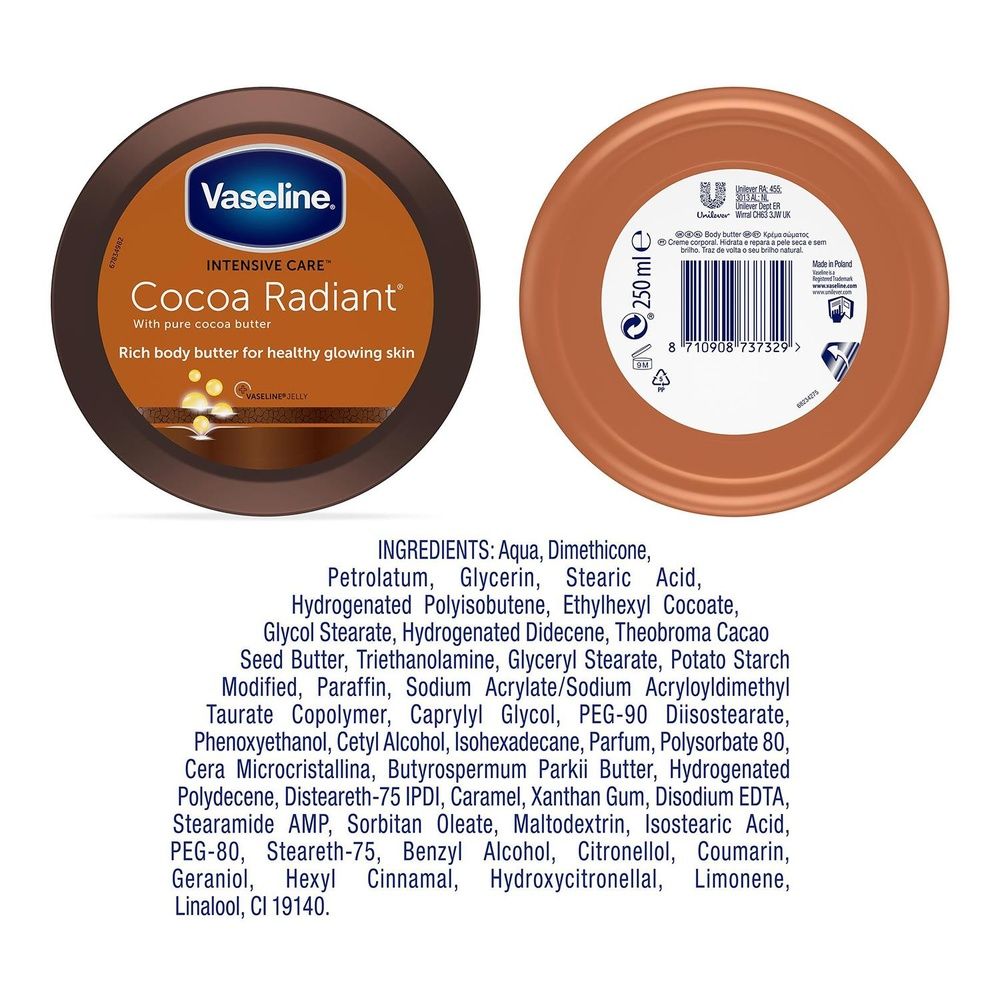 Cocoa Radiant Body Butter Intense Hydration 250ml | Set of 4