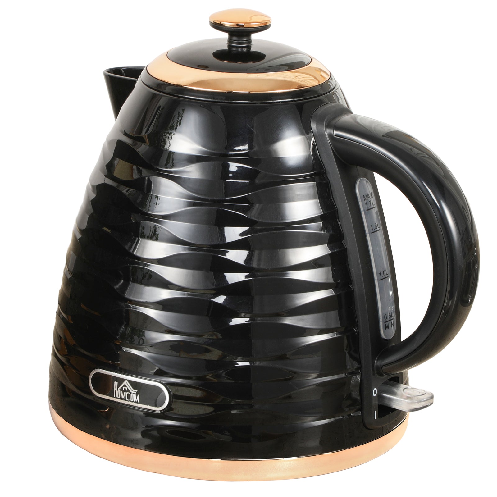 Electric Kettle, Fast Boil, 1.7l, 3kw, Swivel | Black