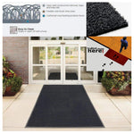 Heart Embossed Doormat | Large | Grey