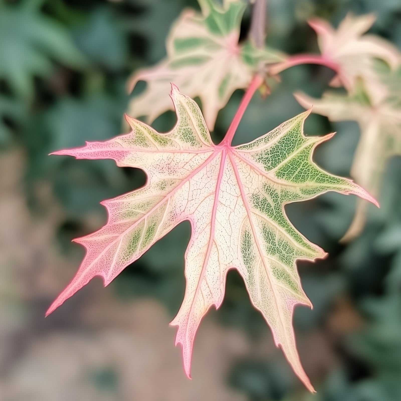 Japanese Maple - Acer Palmatum 'Taylor' - Height 50-60cm - ⌀19cm | Set of 1 | Pink