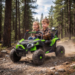 24v 2 Seater Ride On Truck Car For Big Kids With Remote | Green