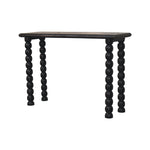 Artisan Furniture Spindle Linear Console In Solid Wood – Dark Brown Finish