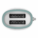 Tsf01 2 Slice Toaster With Bun Warmer Set | Light Green