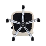 Super Comfy Plush Office Chair With Wheels No Arms