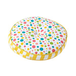 Round Floor Cushion | 43cm x 43cm | Multi Polka Dots