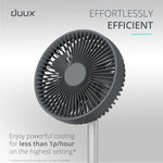 Rize Portable Fan With Rechargeable Battery | Grey