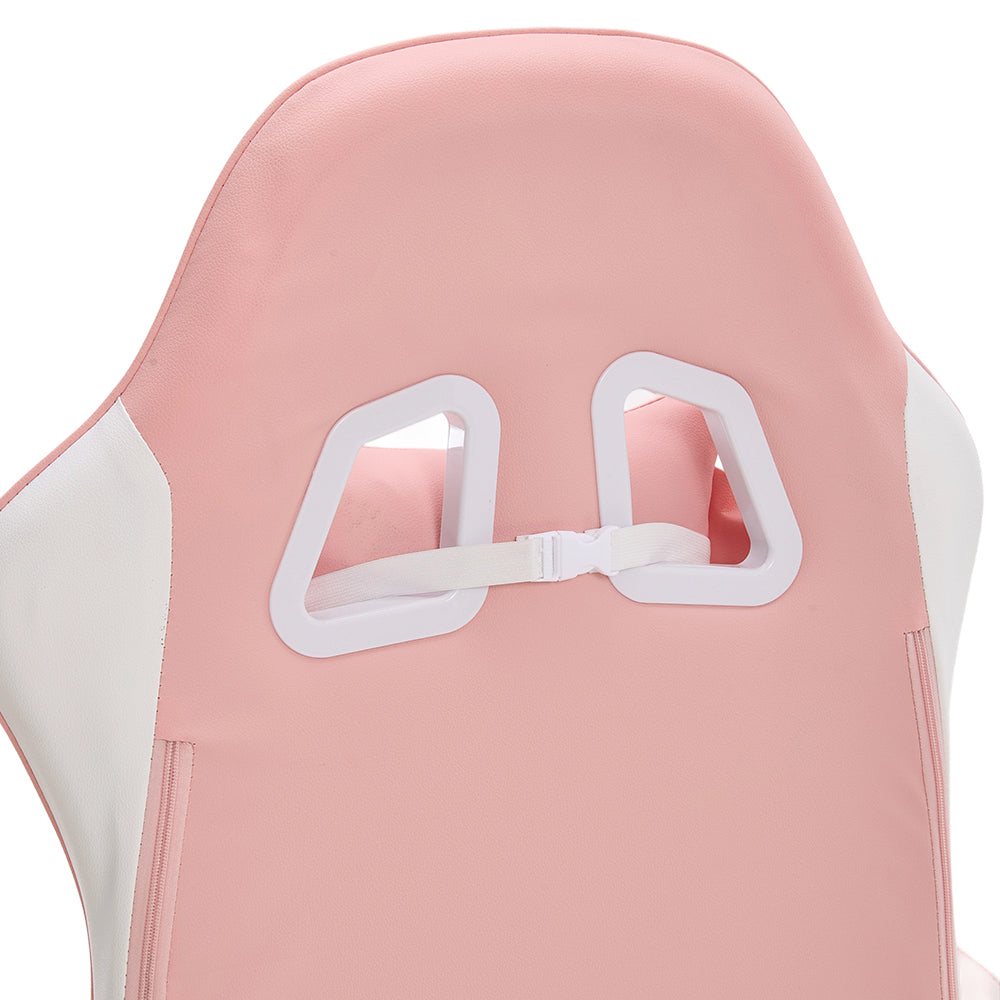 Pink Gaming Chair With Ergonomic Design – Adjustable Height & 360° Swivel Base Office Chair