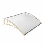 150cm W X 100cm D X 28cm H Window Door Awning Canopy With Brackets