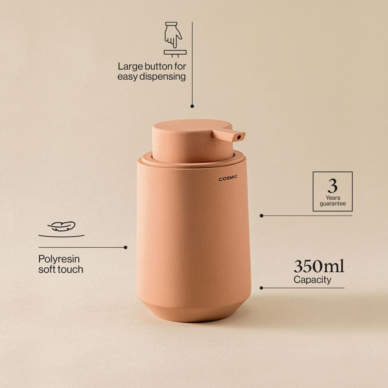 Soap Dispenser, 350ml, Durable. Non-drip Nozzle Blossom, Saona Collection