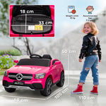 Mercedes-benz Glc Licensed Kids Ride On Car With Remote | Pink