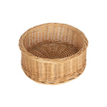 Wicker Round Straight Sided Tray | Medium | Brown