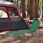 Portable Folding Camping Bed Lounger Army | Green