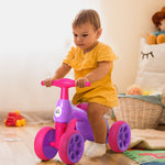 Baby Balance Bike W/rubber Wheels, Storage Bin | Purple