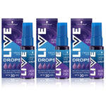 Live Colour Drops Semi-permanent Hair Dye, Orchid Purple 3 Pack