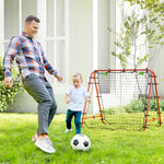 Football Rebounder Net, Adjustable Angles | Red