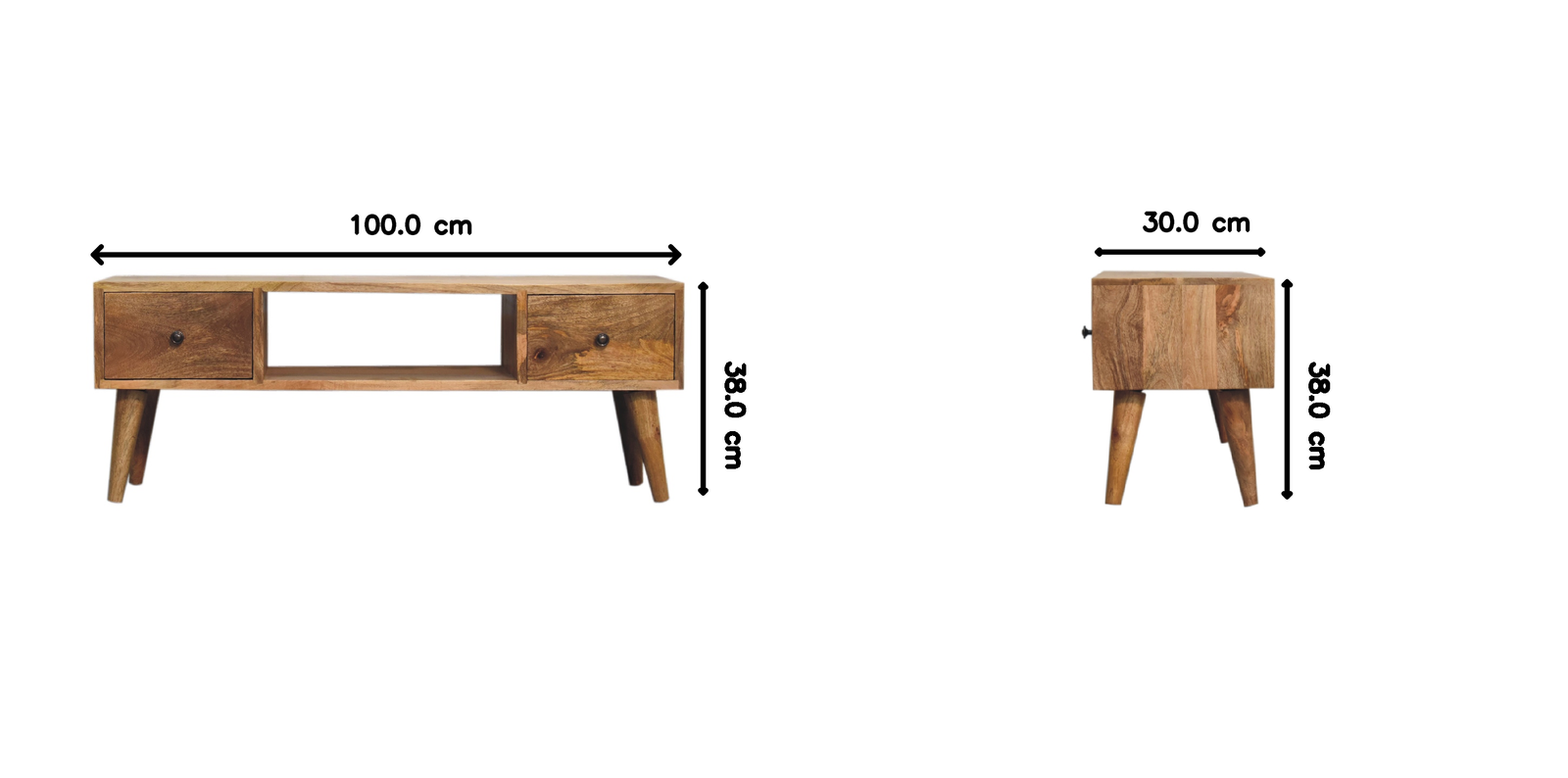 Solid Wood Classic Oak-ish Coffee Table