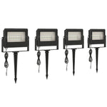 Outsunny 32w Led Floodlights, Outdoor Flood Light With Uk Plug, Black