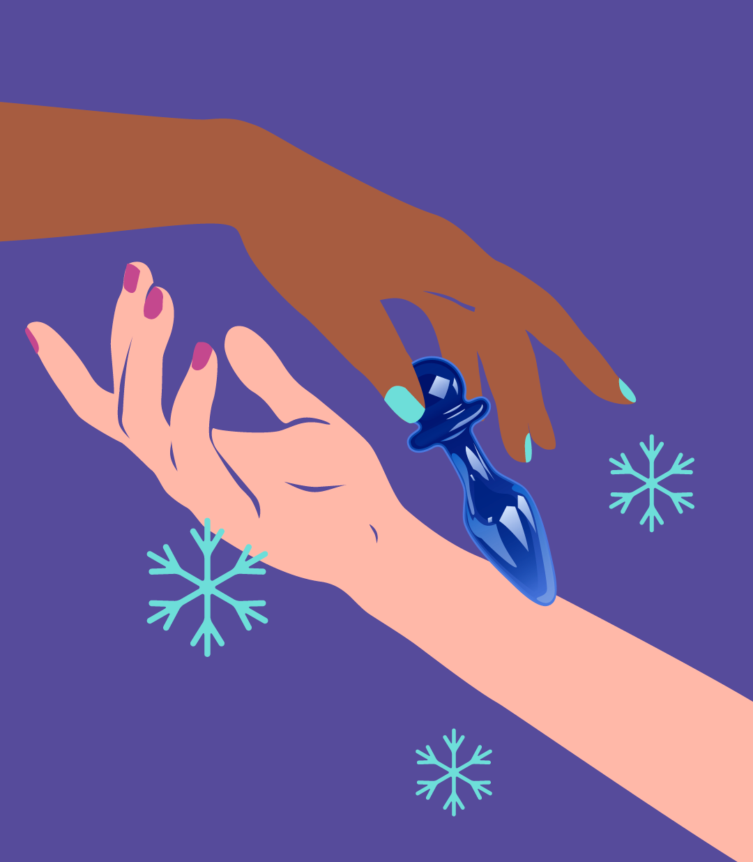 Anii Iridescent Glass Butt Plug